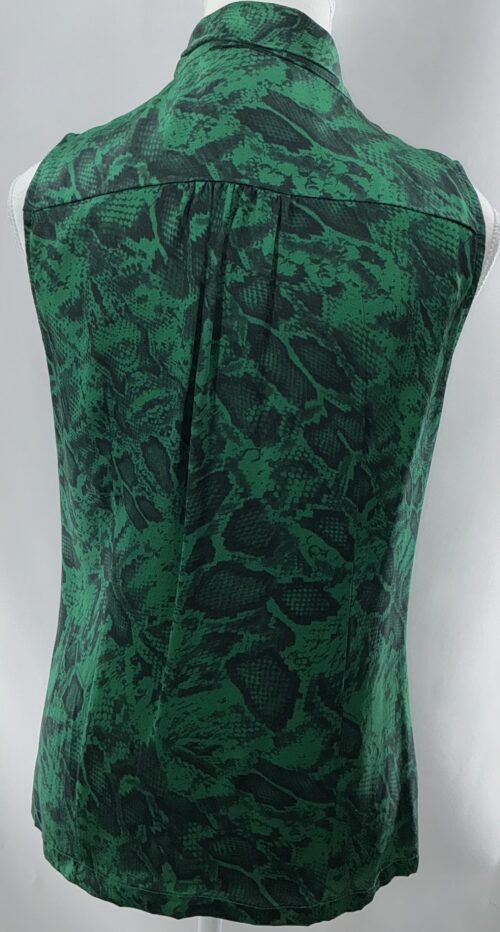 Top - Green Snake Top 100%Silk - Image 5