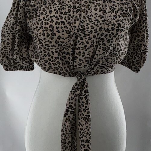 Top - Mini Cropped Top Animal Print