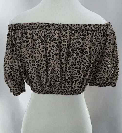 Top - Mini Cropped Top Animal Print - Image 6