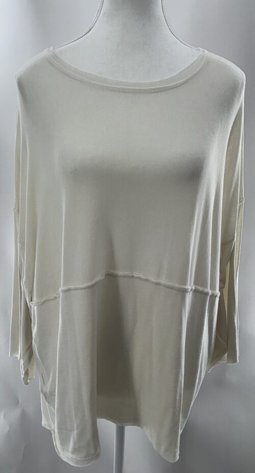 Blouse - Cream Loose Blouse. - Image 2