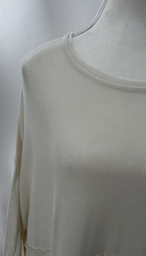 Blouse - Cream Loose Blouse. - Image 6