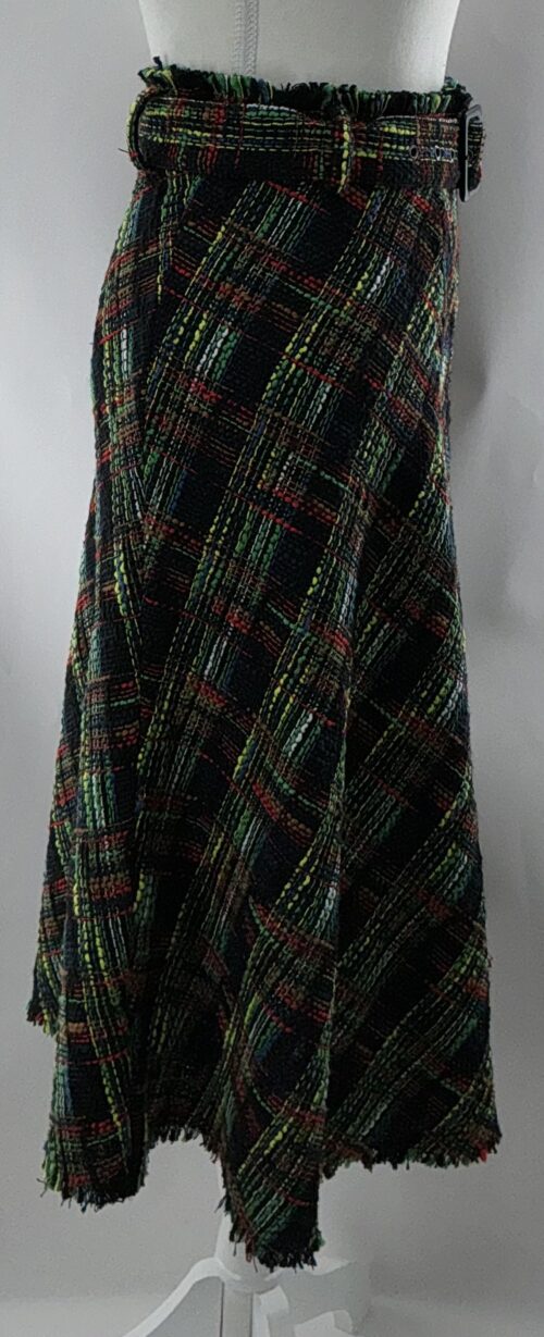 Skirt - Midi Skirt Plaid Scottish ZARA - Image 4