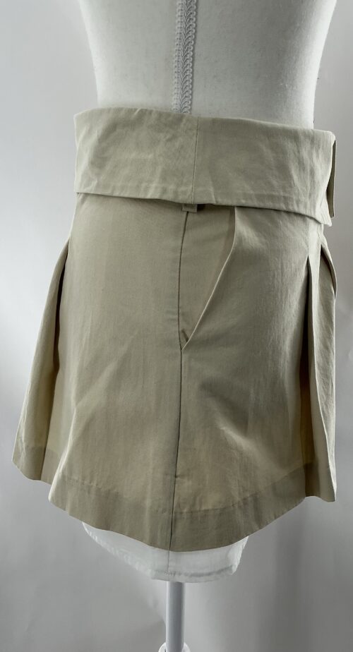 Skirt - Khaki Mini Skirt - Image 2