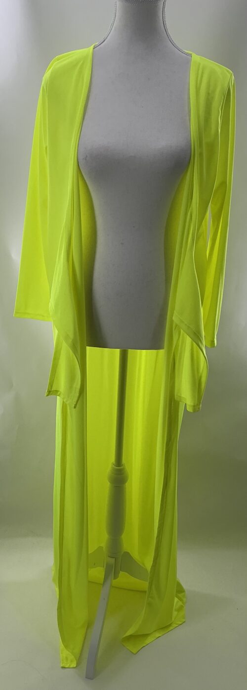 Cardigan - Long Lime Neon