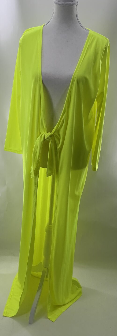 Cardigan - Long Lime Neon - Image 2