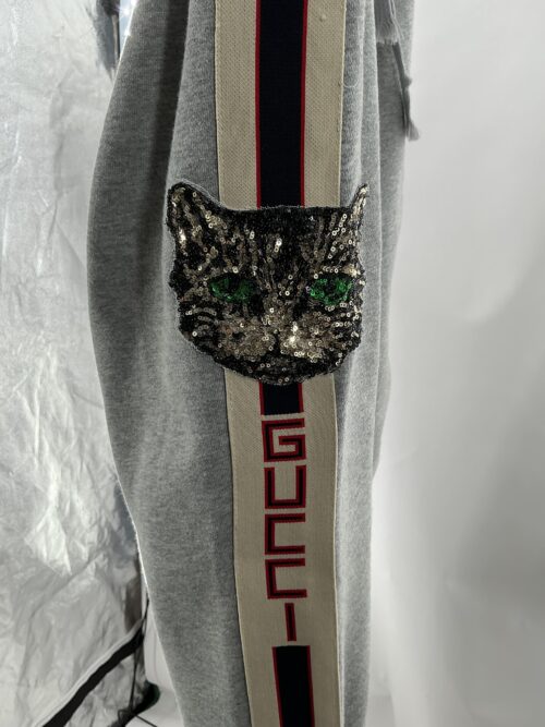 Pants - Gray Gucci Sport Pants Embroidered