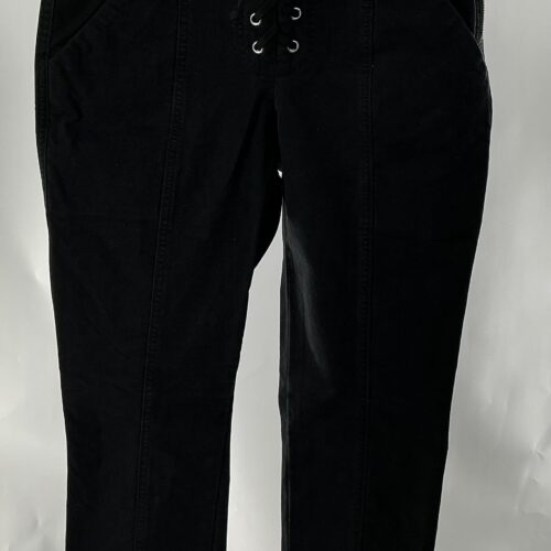 Pants - Black  Eyelets Pants