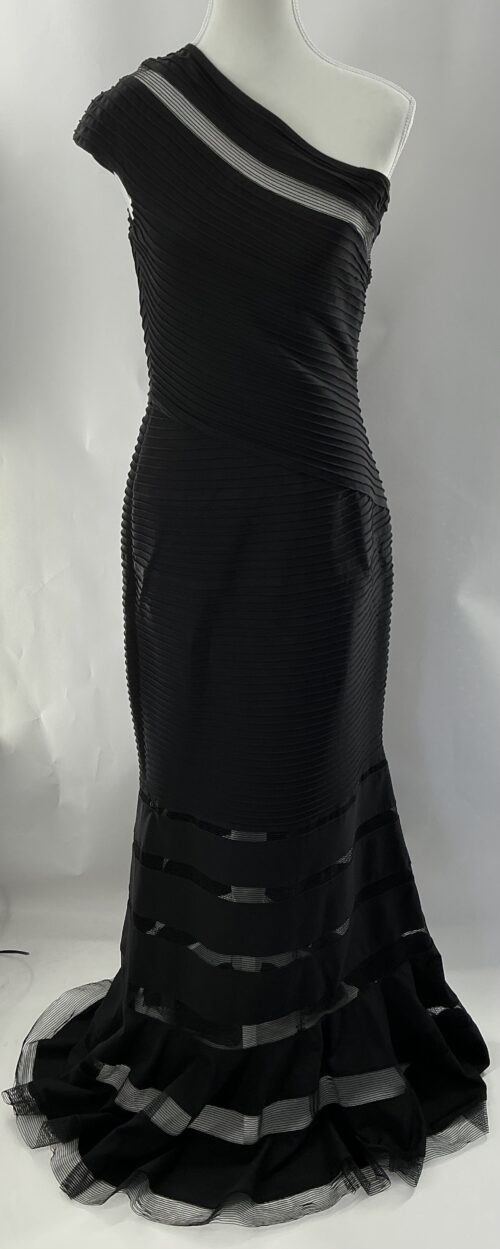 Party Drees - Long Dress One Shoulder Black Color