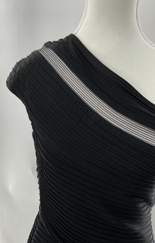 Party Drees - Long Dress One Shoulder Black Color - Image 2