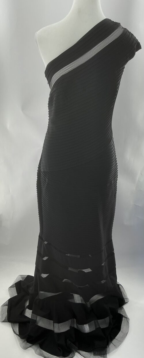 Party Drees - Long Dress One Shoulder Black Color - Image 5