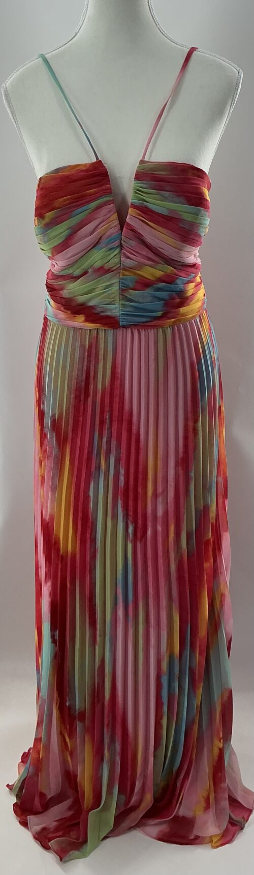 Party Dress - Rainbow Long Dress Plated