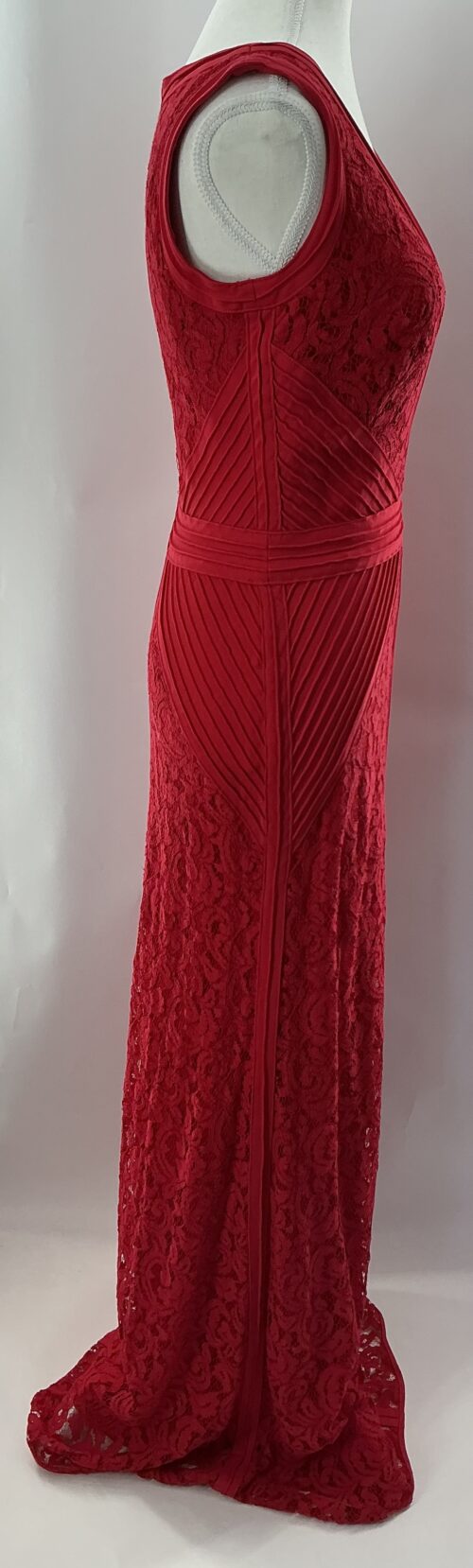 Party Dress - Long Red Lace Dress TADASHI SHOJI - Image 6