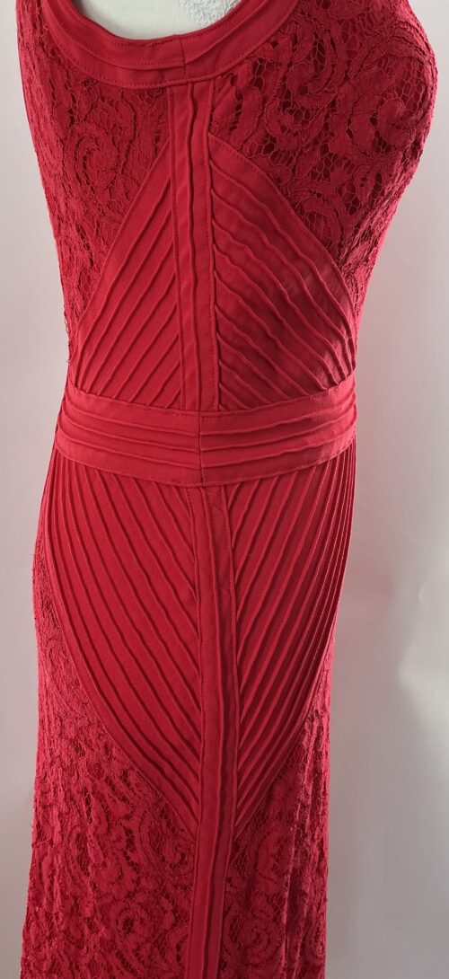 Party Dress - Long Red Lace Dress TADASHI SHOJI - Image 5