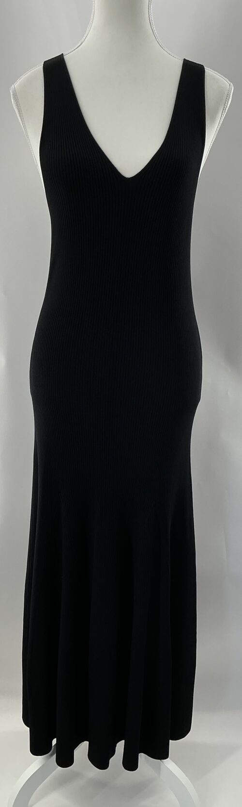 Dress - Midi/Long Knit Black Dress