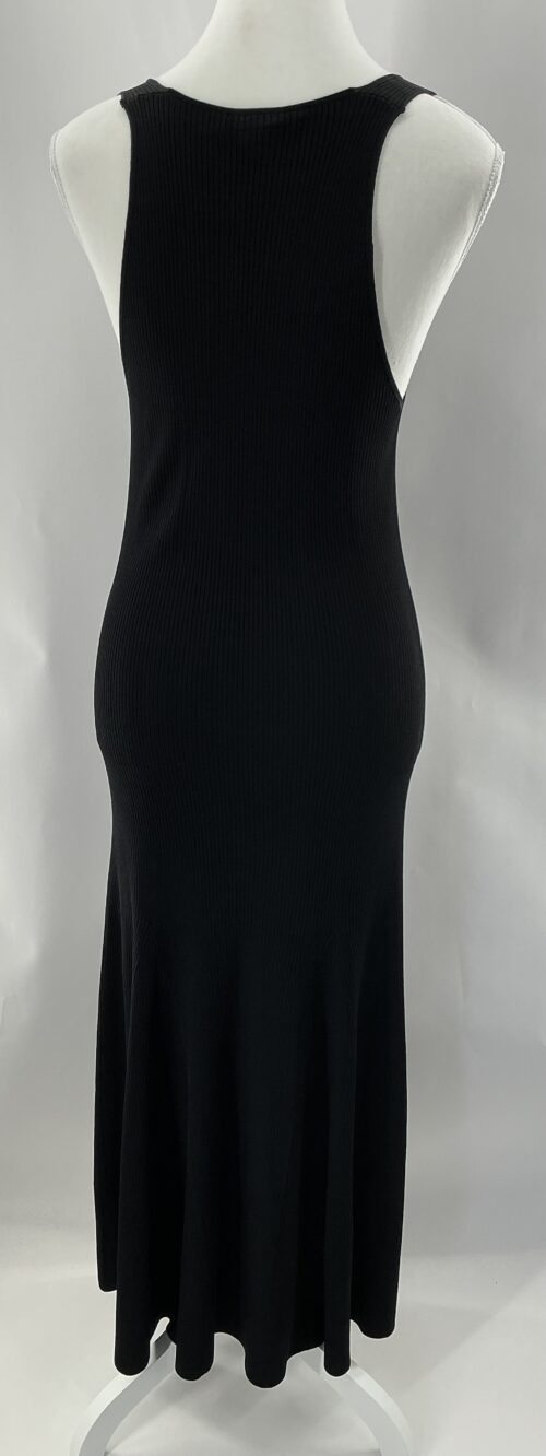 Dress - Midi/Long Knit Black Dress - Image 4