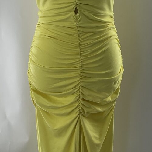 Dress - Draped Yellow Dress