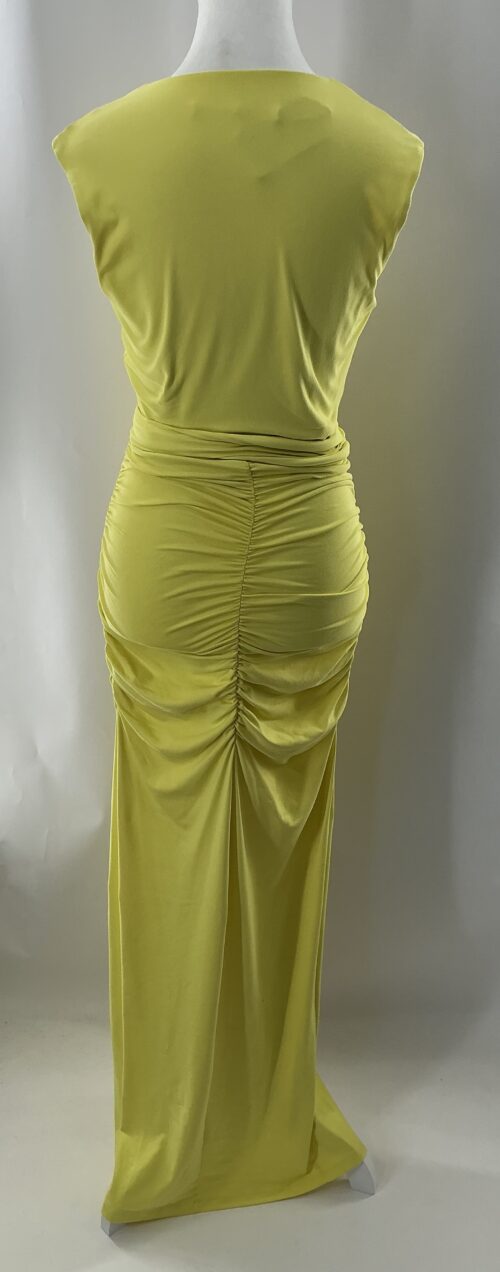 Dress - Draped Yellow Dress - Image 3