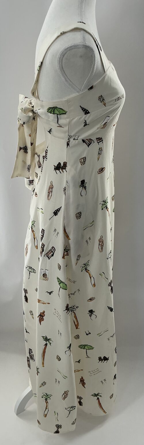 Dress - Long White Dress Square Neckline - Image 4