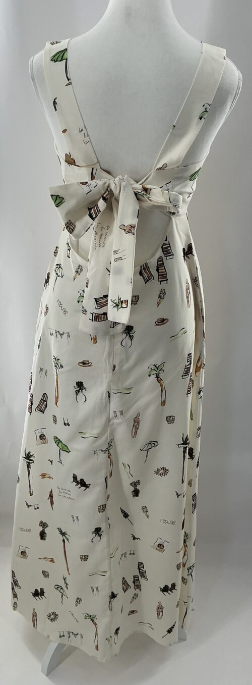 Dress - Long White Dress Square Neckline - Image 3