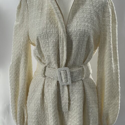 Jumpsuit - Tweed Cream Romper