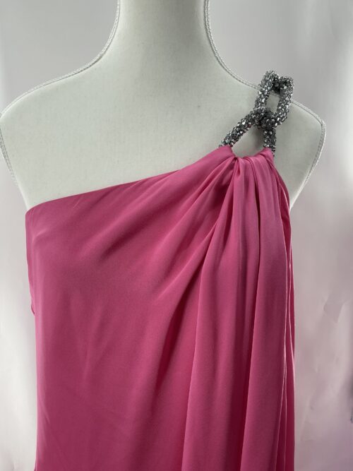 Party Dress - Long Pink Dress One Shoulder Stella MacCarteney - Image 5