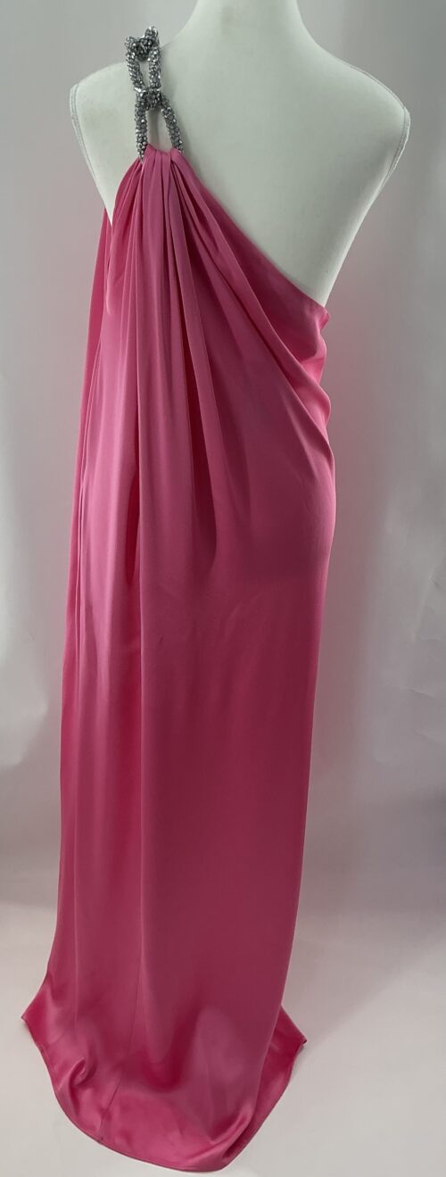Party Dress - Long Pink Dress One Shoulder Stella MacCarteney - Image 9