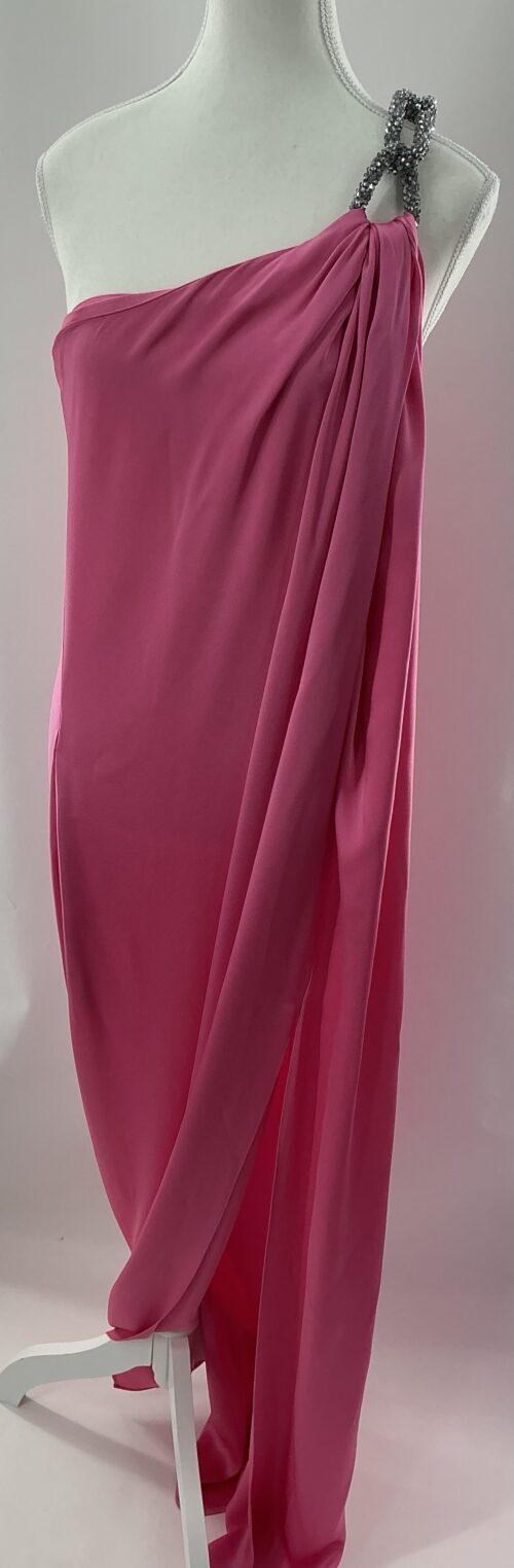 Party Dress - Long Pink Dress One Shoulder Stella MacCarteney - Image 7