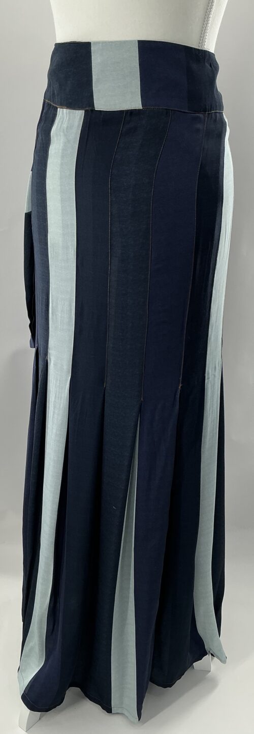 Skirt - Long Wrap Blue Skirt