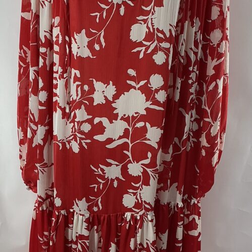 Dress - Long red Dress H&M Johana Ortz