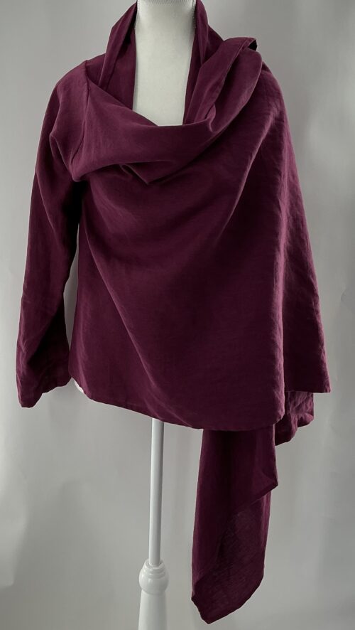 Cardigan - Grape Wine Cardigan - Image 5
