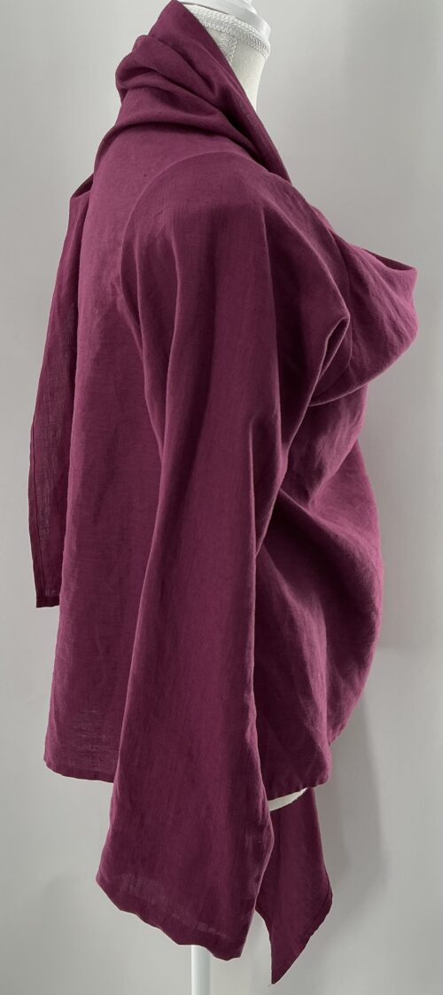 Cardigan - Grape Wine Cardigan - Image 4