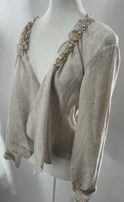 Cardigan - Natural Color /Sand Gold Details VIX - Image 8