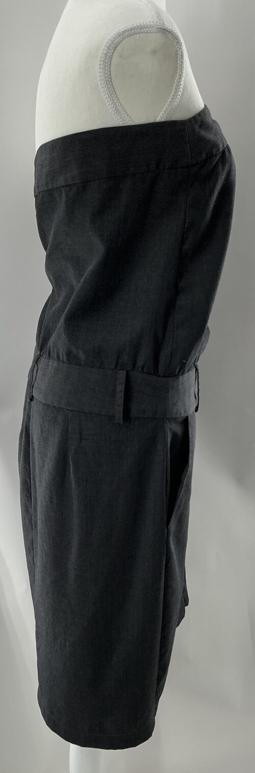 Dress - Dark Gray Strapless Maria Bonita Extra - Image 3