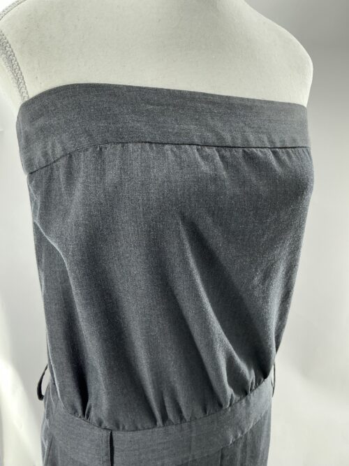 Dress - Dark Gray Strapless Maria Bonita Extra