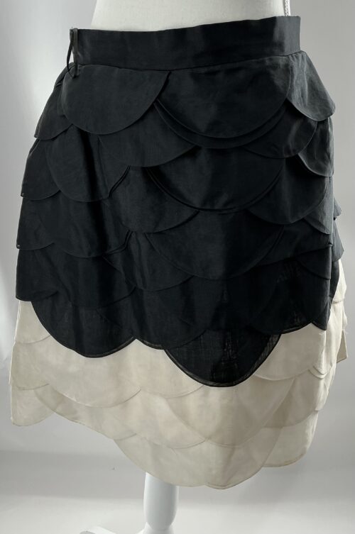 Skirt - Short Layers Cream and Black VALENTINO Skirt - Image 3
