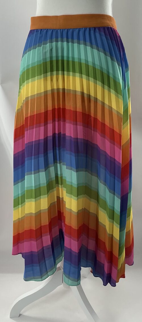 Skirt - Rainbow Multicolor Long Skirt - Image 4