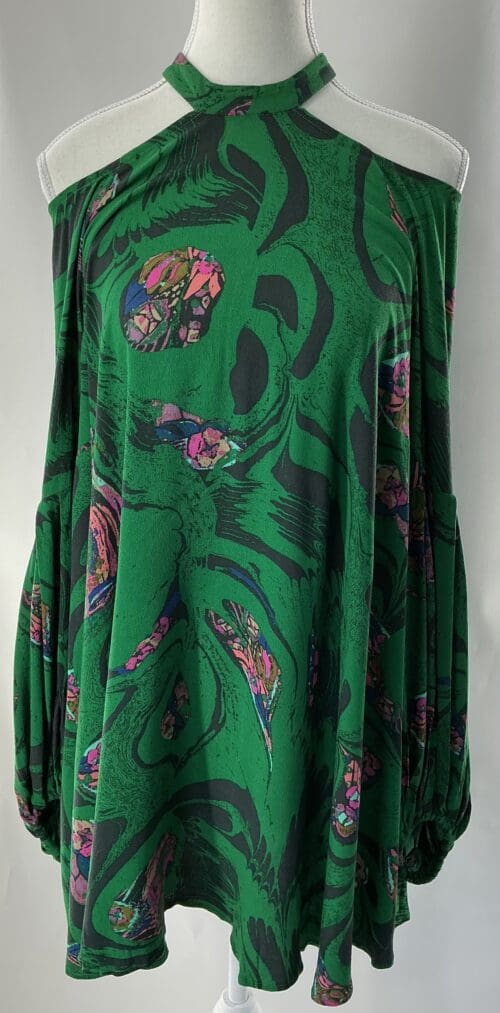 Dress - Cut-Out Shoulder green dress Free People - Image 2