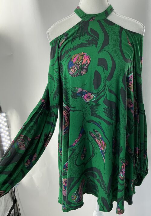 Dress - Cut-Out Shoulder green dress Free People - Image 6