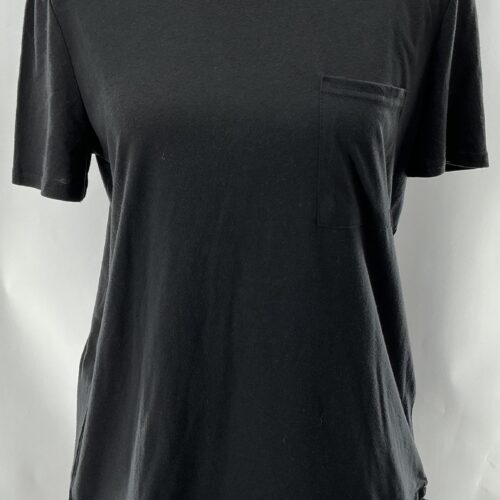 T-Shirt - Black T-Shirt with Black Feathers ZARA