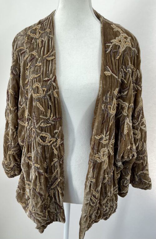 Kimono - Velvet Kimono Caramel ZARA - Image 3