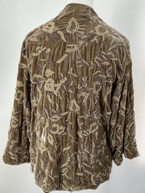 Kimono - Velvet Kimono Caramel ZARA - Image 4