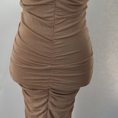 Dress -  Nude Strapless Knit ZARA Dress