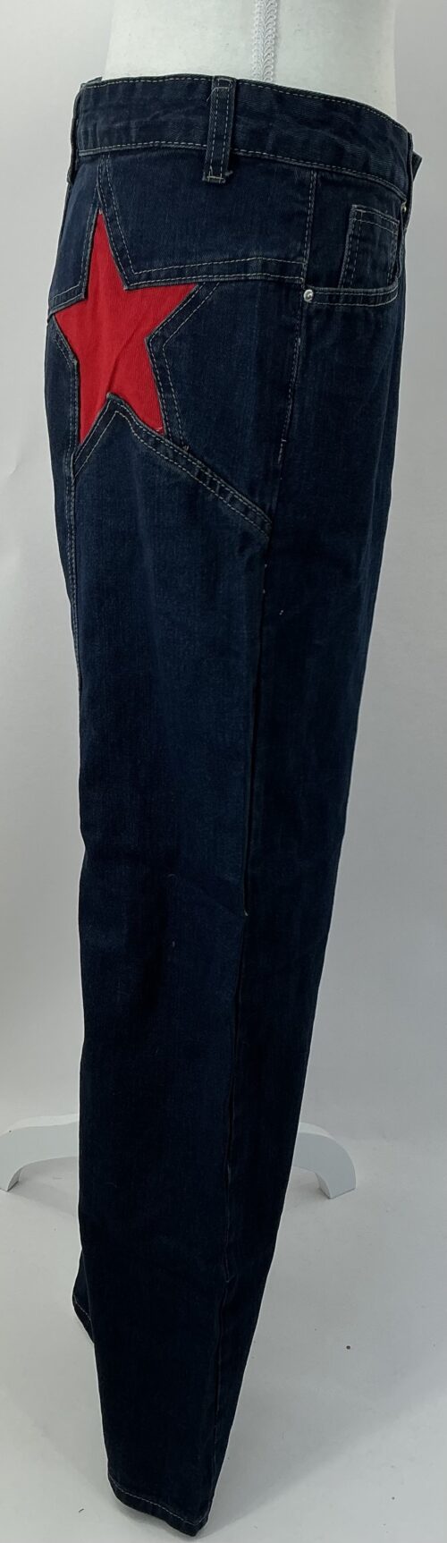 Pants - Dark Blue Denim pants with Star - Image 3