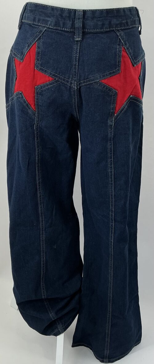 Pants - Dark Blue Denim pants with Star
