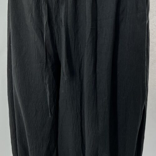 Pants - Loose Black Pants with Lace