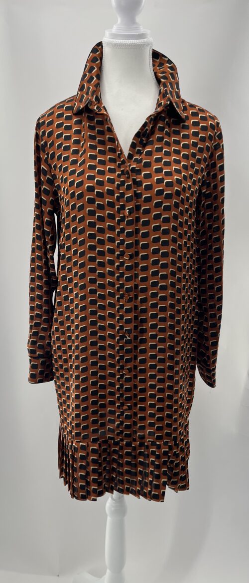 Dress - Short Dress ALEXIS Hem Pleated