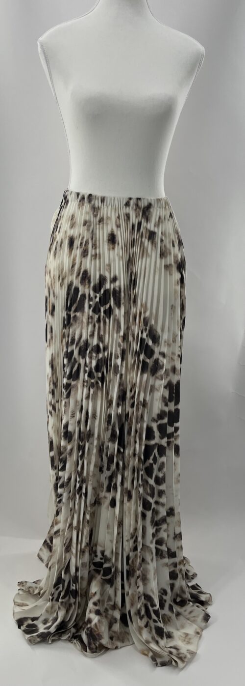 Set - Skirt and Top Animal Print Pleated - Image 4