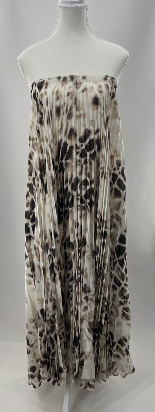Set - Skirt and Top Animal Print Pleated - Image 6