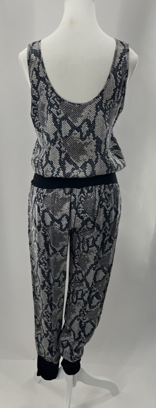 Jumpsuit - Silk Animal Snake Print Jumpsuit - Image 6
