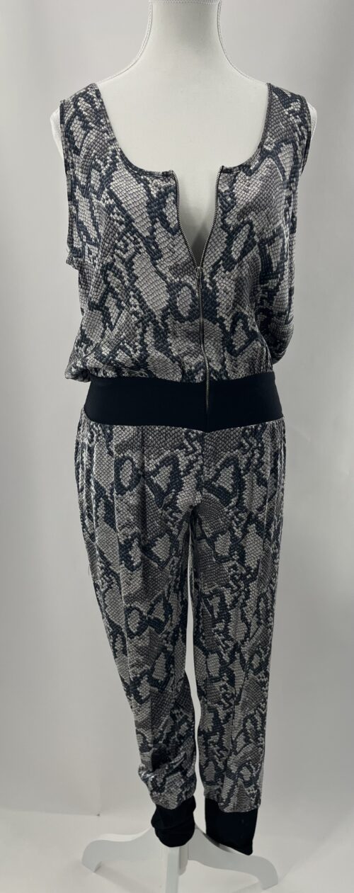 Jumpsuit - Silk Animal Snake Print Jumpsuit - Image 2